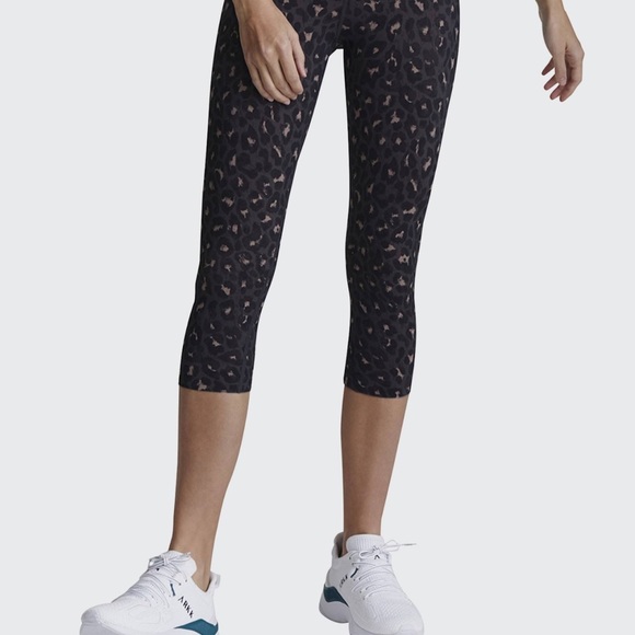 Varley Montero Leggings Cropped Molten Leopard Animal Print Women's Size M Soft - Picture 1 of 10